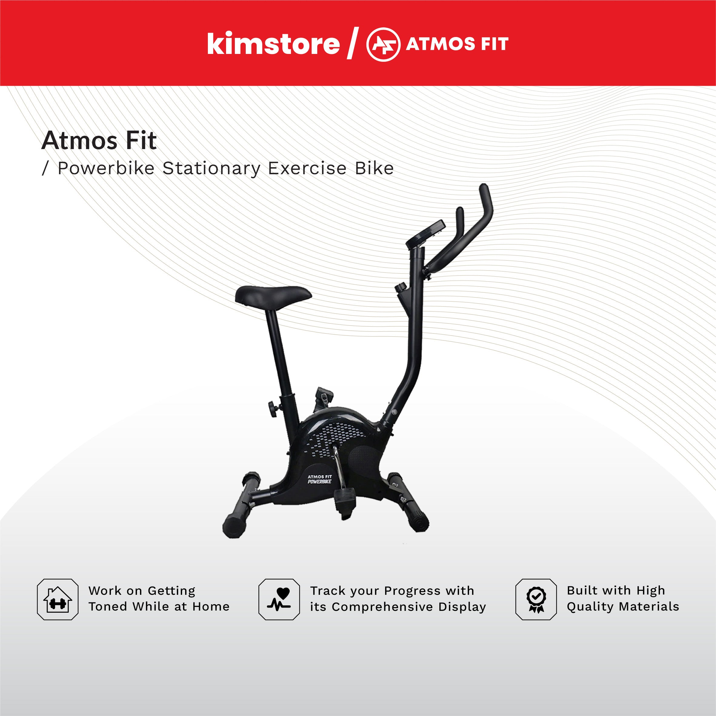 Atmos Fit PowerBike Stationary Exercise Bike