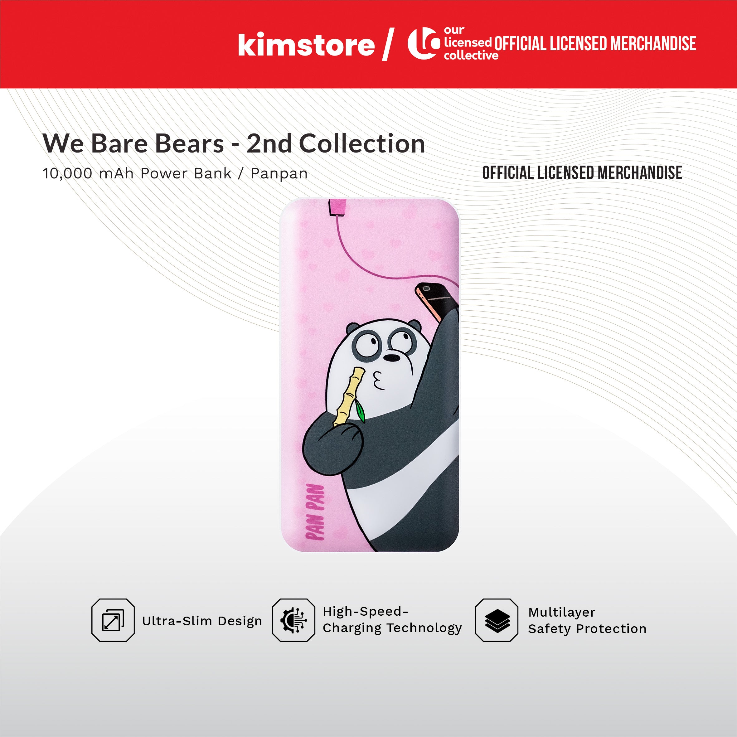 WE BARE BEARS 10,000mAh 2nd Collection Powerbank